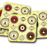Vintage 50s Coffee | Retro Coffee Cork Coaster Set<br><div class="desc">Step back in time with our Vintage 50s Coffee Cork Coaster Set, inspired by the bold, playful coffee ads of the 1950s. Featuring nostalgic typography, mid-century graphics, and a touch of diner-style charm, these coasters bring a retro vibe to your coffee bar, kitchen, or office. Made from durable cork, they...</div>