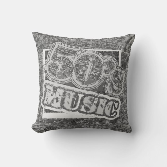 Vintage 50's Music - Pillow (Front)
