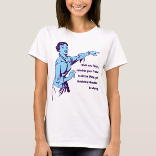 Vintage 50's Pointing Woman Funny Template T-Shirt