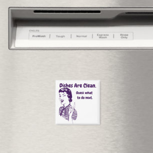 Vintage 50's Woman Funny Sarcastic Template Magnet