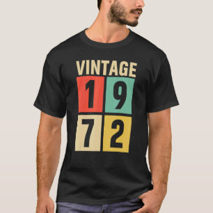 Vintage 50th Birthday 1972 50th Birthday Present T-Shirt