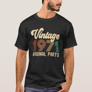 Vintage 50Th Birthday Best Of 1971 50 Years Of Bei T-Shirt