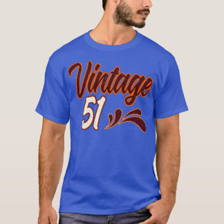 Vintage 51 Years Old Birthday T-Shirt