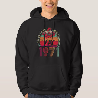 Vintage 51st Birthday Awesome Since May 1971 Hoodie