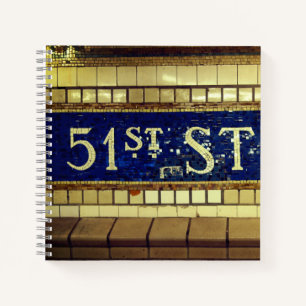 Vintage 51st Street, Manhattan, NYC Notebook