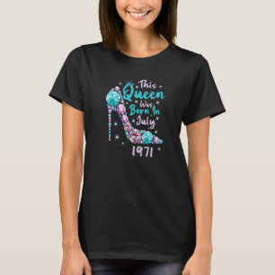 Vintage 51th Birthday This Queen Was Born In July T-Shirt