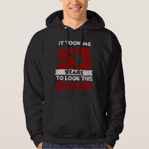 Vintage 53 Years Old Funny 53rd Birthday Gift Hoodie
