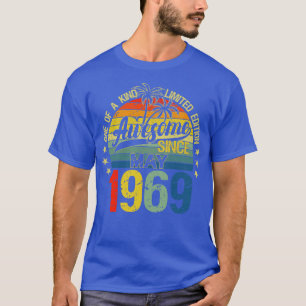 Vintage 53 Years Old May 1969 Decorations 53rd Bir T-Shirt