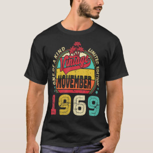 Vintage 53rd Birthday Awesome Since November 1969 T-Shirt