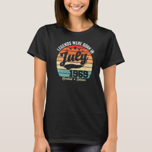 Vintage 53th Birthday Legends Were Born In July 19 T-Shirt