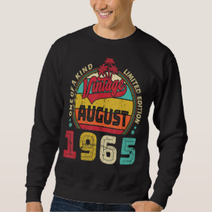 Vintage 57th Birthday Awesome Since August 1965 Ep Sweatshirt