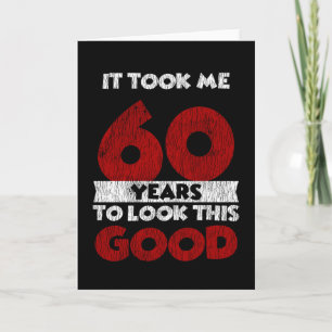 Vintage 60 Years Old Funny 60th Birthday Gift Card