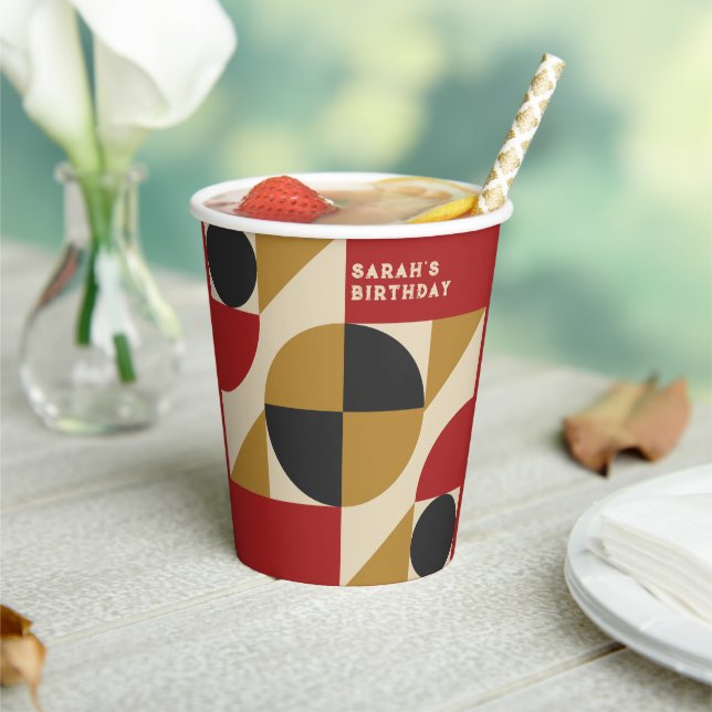 Vintage 60s–70s Party Drinkware Paper Cups (Insitu)