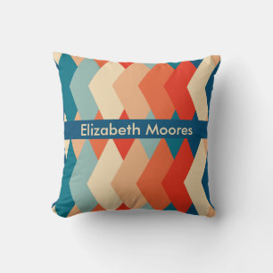 Vintage 60s Pattern Throw Pillow