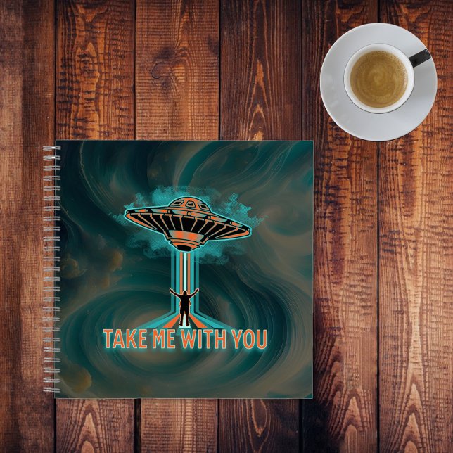 Vintage 60's Style Flying Saucer  Notebook (Creator Uploaded)