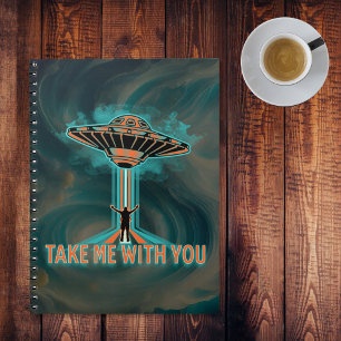 Vintage 60's Style Flying Saucer  Notebook