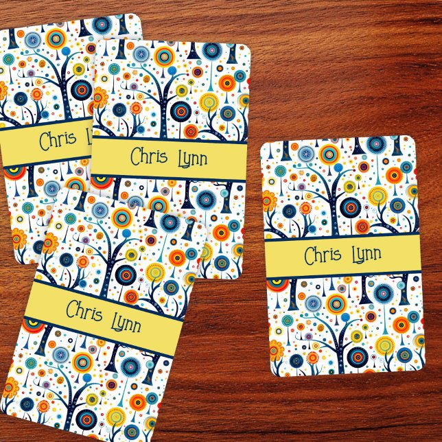 Vintage 60s Vibe Mod Flowers Playing Cards (Creator Uploaded)