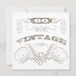 Vintage 60th Birthday Card