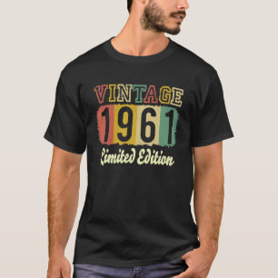 Vintage 62 Birthday Decorations Men 62th BDay 1961 T-Shirt