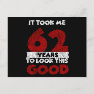 Vintage 62 Years Old Funny 62nd Birthday Gift Postcard