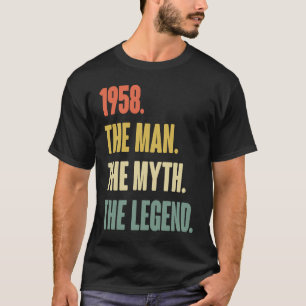 Vintage 63rd 1958 Birthday For 63 Year Old Man T-Shirt