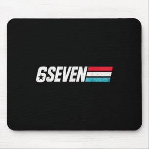 Vintage 67 Meme Retro 6 Seven Mouse Pad