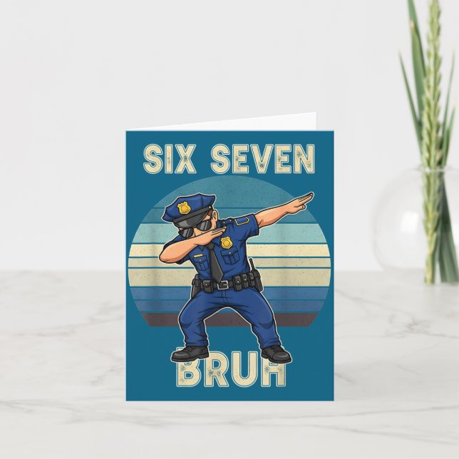 Vintage 67 Meme Six Seven Artwork Card (Front)