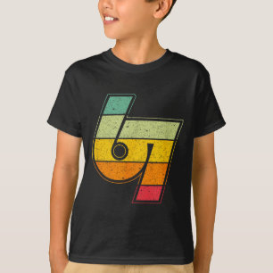Vintage 6 7 Meme Six Seven Logo Namaste Funny Hall T-Shirt