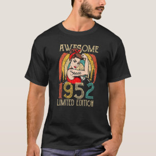 Vintage 70 Year Old birthday for women Best of 195 T-Shirt