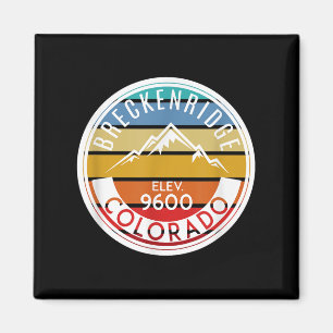 Vintage 70s 80s Breckenridge Colorado Rocky Mounta Magnet