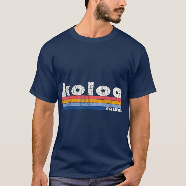 Vintage 70s 80s Style Koloa T-Shirt (Front)