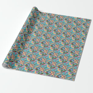 Vintage 70s Christmas wrapping paper