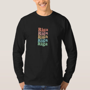 Vintage 70's Latvia Hippie City Retro Riga T-Shirt