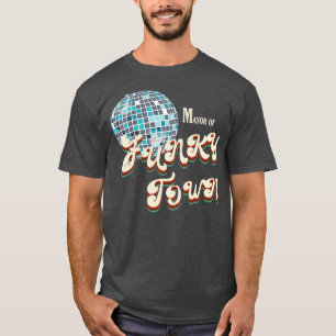 Vintage 70s Mayor of Funky Town Disco Ball Retro C T-Shirt