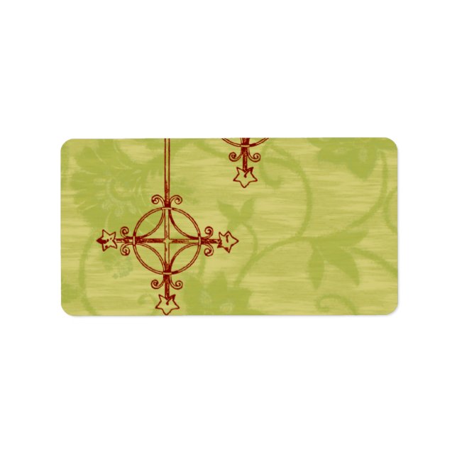 Vintage 70's Style Christmas Label (Front)