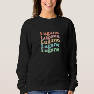 Vintage 70's Switzerland Hippie City - Retro Lugan Sweatshirt