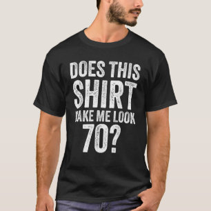 Vintage 70th Birthday Decorations Men Gag Funny 70 T-Shirt