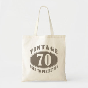 Vintage 70th Birthday Gifts Tote Bag