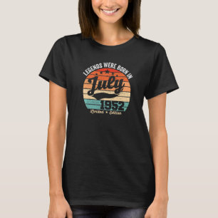 Vintage 70th Birthday This Queen Was Born In July T-Shirt