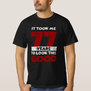 Vintage 77 Years Old Funny 77th Birthday Gift T-Shirt