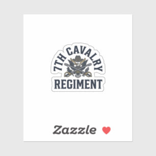 Vintage 7th Cavalry Regiment Chest Print Design_1
