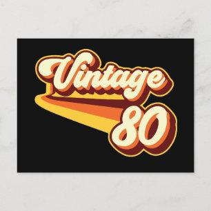 Vintage 80 holiday postcard