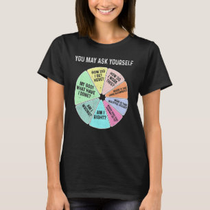 Vintage 80s Music Retro Lyric Pie Chart You May As T-Shirt
