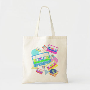 Vintage 80s Music Theme Party Disco Gift Eighties Tote Bag