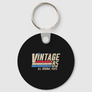 Vintage 85 Retro 40th Birthday 1985 Dad 40 For Men Keychain