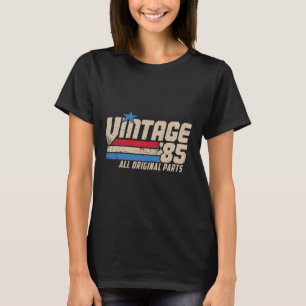 Vintage 85 Retro 40th Birthday Top For Men 1985 Da