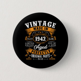Vintage 85th Birthday Gifts Men Women Funny 1942 2 Inch Round Button