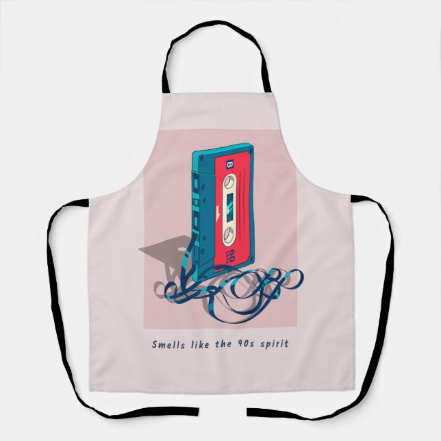 Vintage ’90s Cassette Tape Apron (Front)