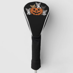 Vintage 90s Cat Halloween Retro Spooky Season Golf Head Cover