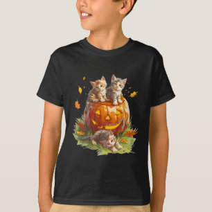 Vintage 90s Cat Pumpkin Halloween For Men Women Bo T-Shirt